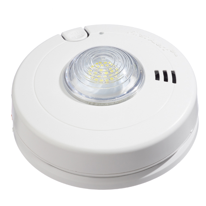 BRK SM110LEDA-AC Hardwired 120 V Smoke Alarm with LED Strobe Light