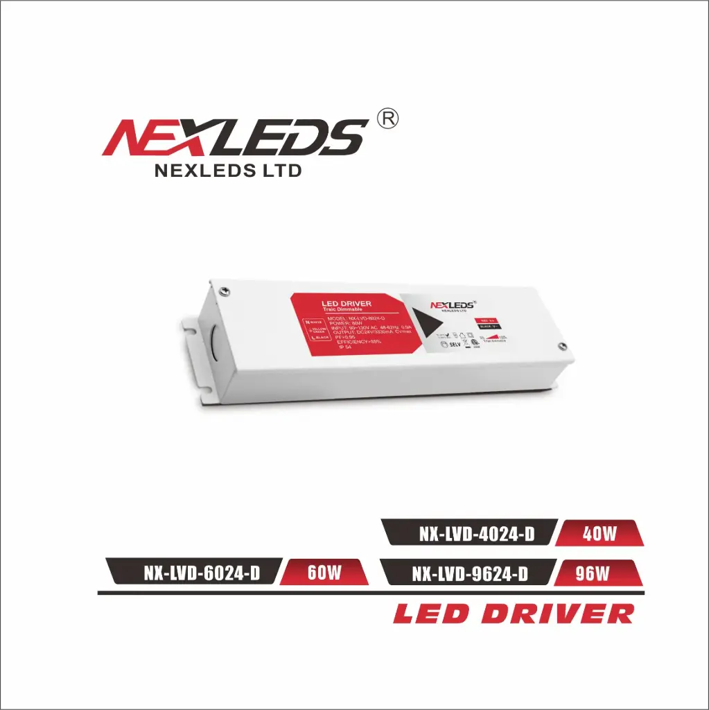[NX-LVD-4024-D] 24V 40W Tapelight Driver