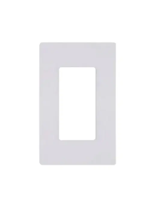 1 Gang Decora Plate White - Screwless