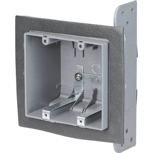 Two Gang Insulated Vapour Proof Non-metallic Switch and Outlet Box | PB02VB