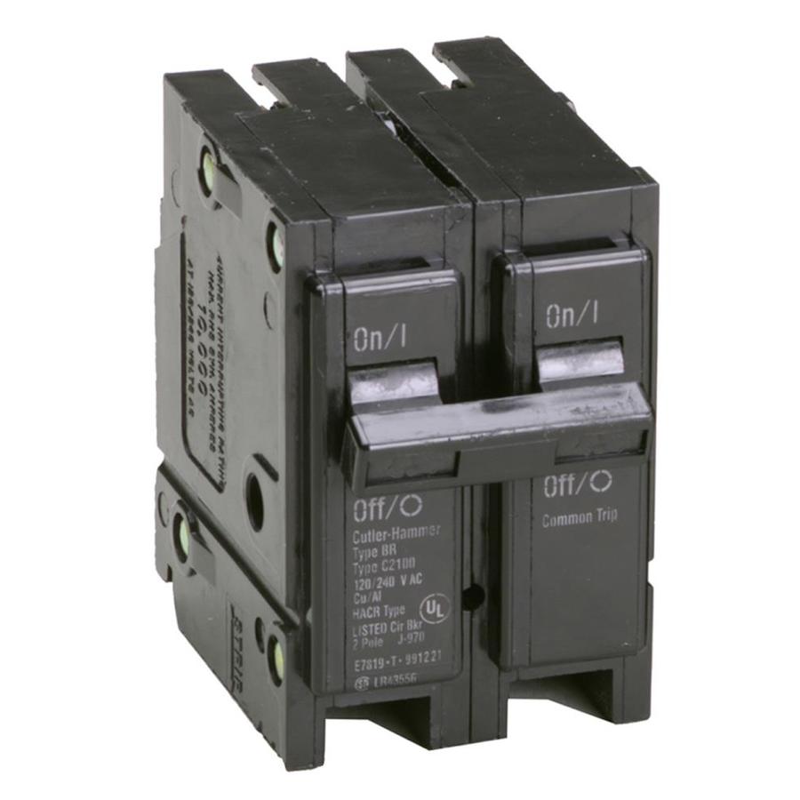 Eaton BR215 15A Push On Double Pole Circuit Breaker