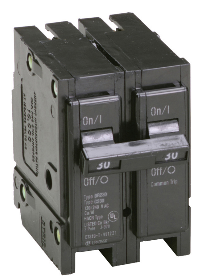 Eaton BR230 30A Double-Pole Standard Trip Circuit Breaker