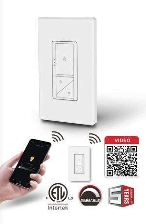 [NX-SSWD-NR] Nexleds 3 Way Smart Switch Dimmer (WITH REMOTE CONTROLLER) (NX-SSWD-NR)