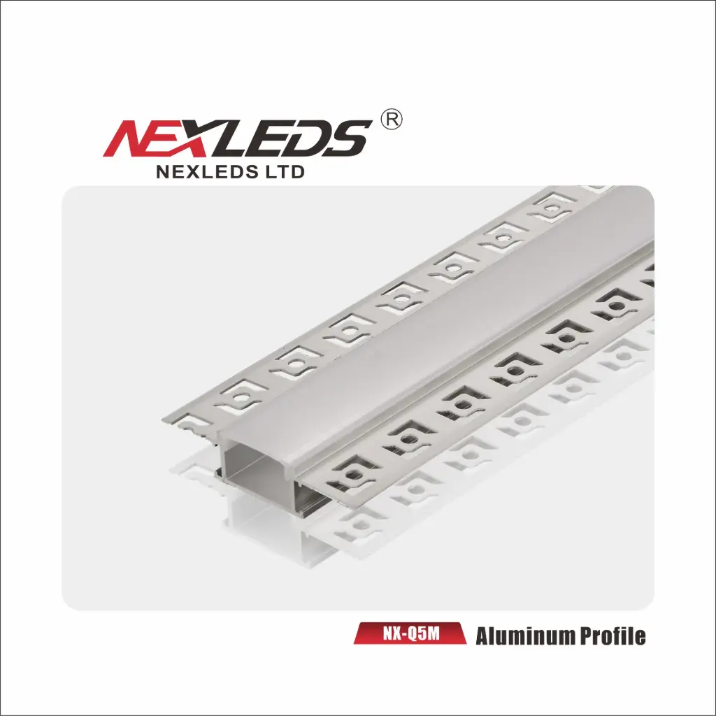 Flat Wide Drywall LED Aluminum Profile 3M NX-Q5M