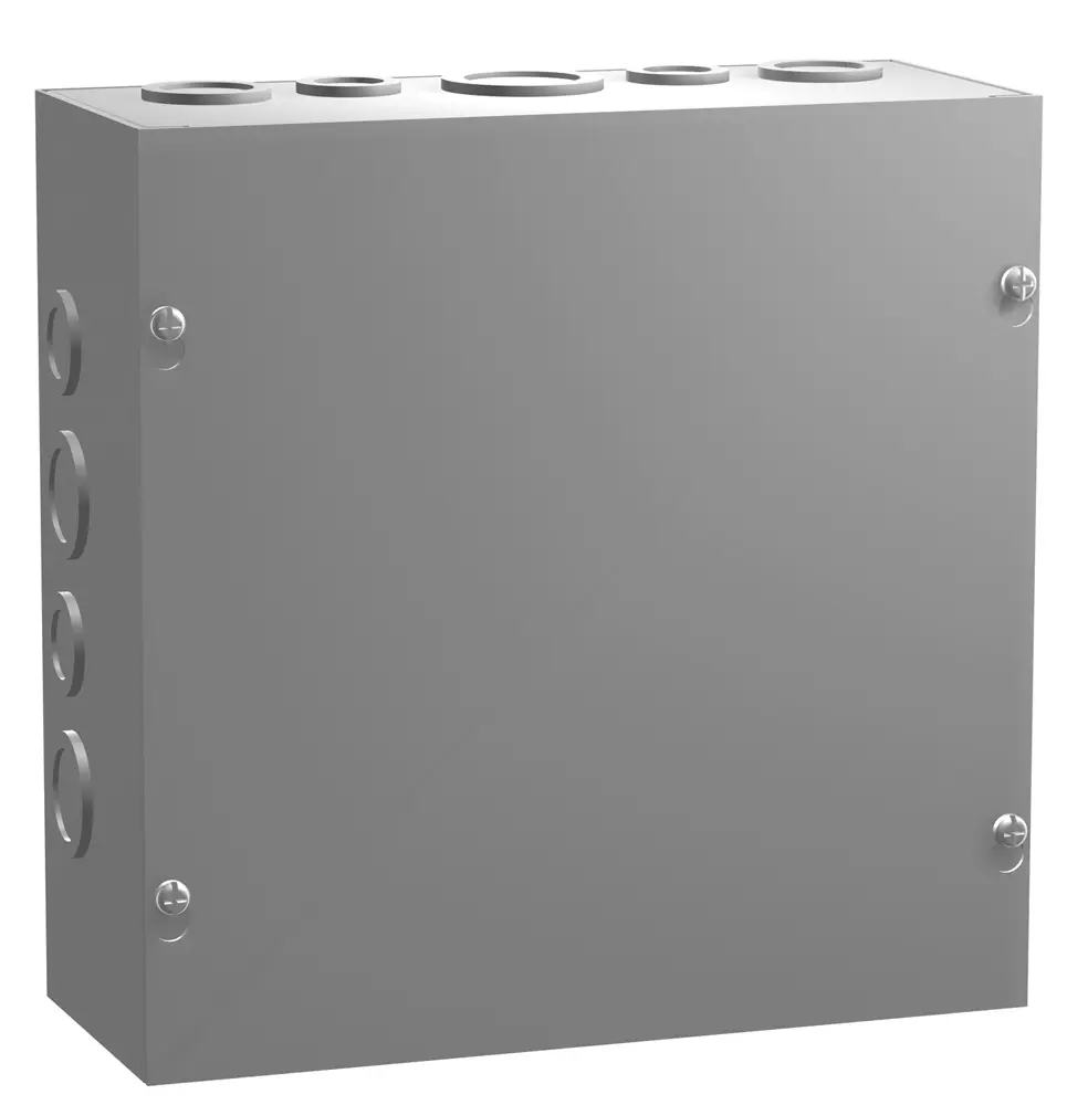 [CSKO12124] 12x12x4 Enclosure Box with Screw Cover w/KO
