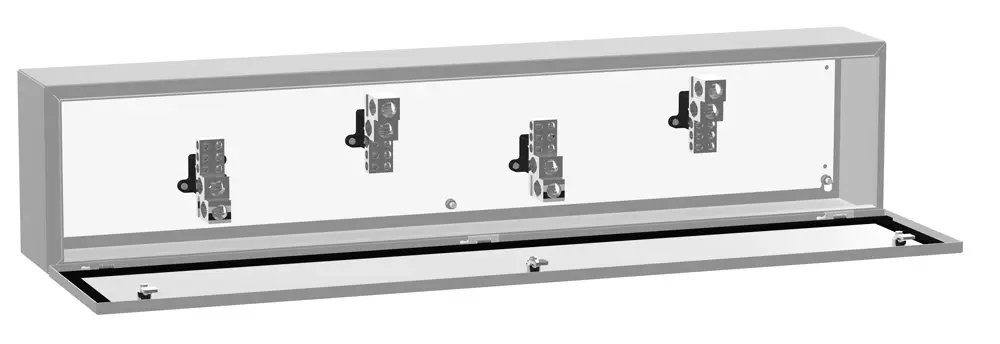 Hammond® CN4ST6404 CN4ST Splitter Trough, 600 VAC, 400 A, 4 Wires, NEMA 3R/4/12/IP66 Enclosure, Mild Steel