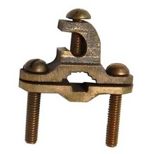Morris 91653 1/2"-1" Copper Ground Clamp - Lay-in Direct Burial - Parallel