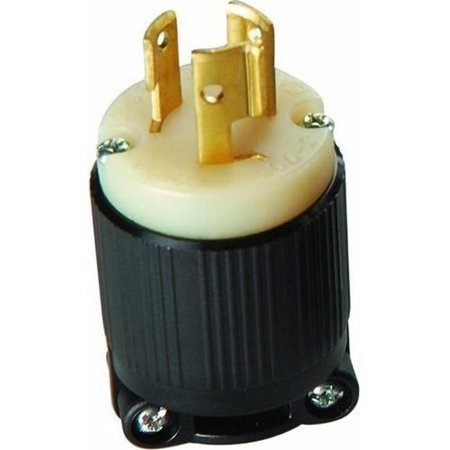 89731 Twist Lock Male Plugs - 2 Pole, 3 Wire, 15A 250VAC