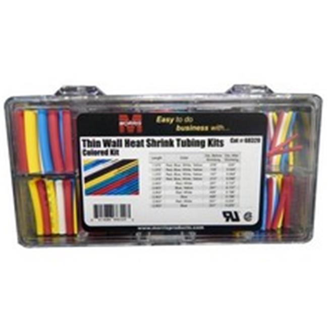 Morris 68321 Thin Wall Heat Shrink Tubing Kits; Black (828041)
