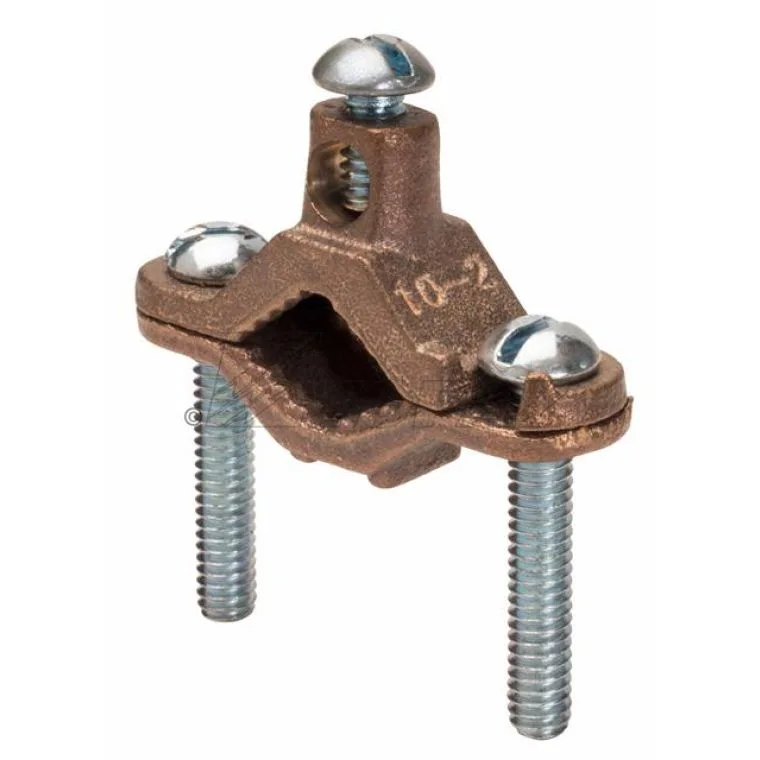 626B Ground Clamp, Brass, 1-1/4 to 2"