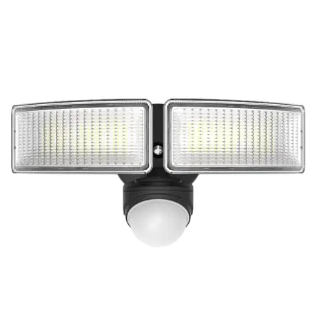 Motion Security Light 5CCT Adjustable 2x15W- 2800LM- PIR sensor/ Photosensor /Keep light -120V dimmable
