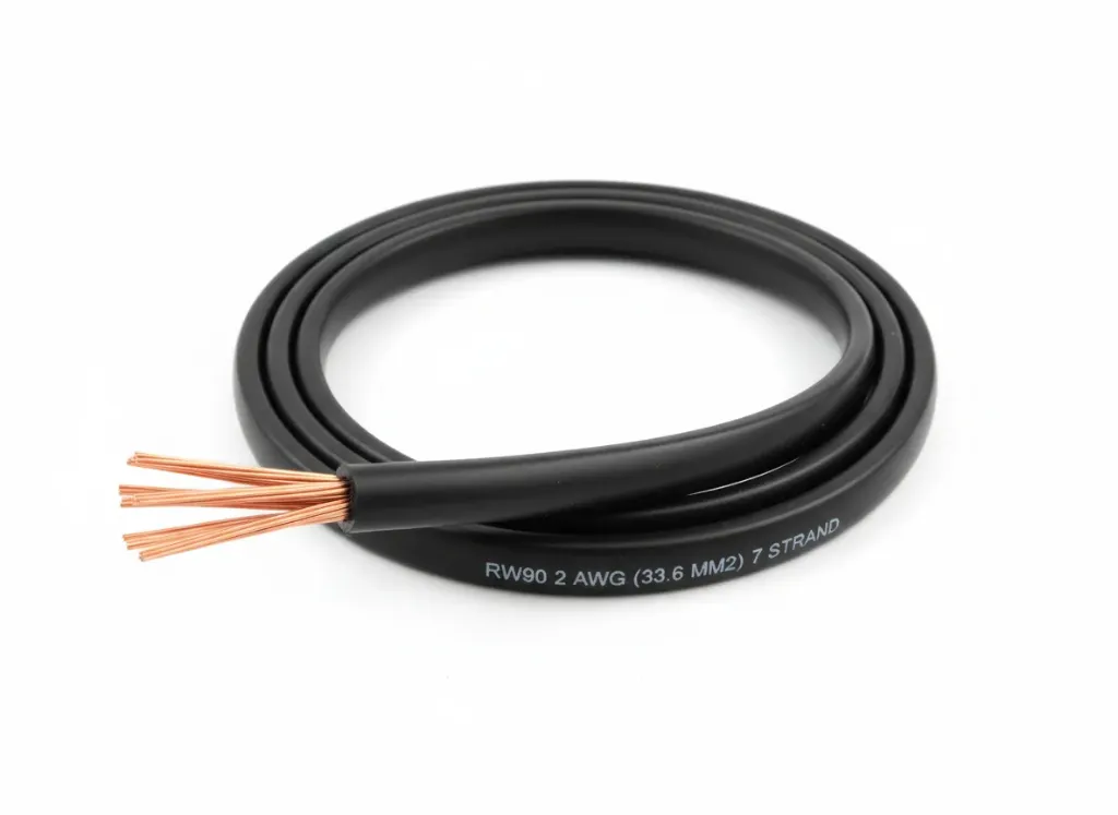 RW90 2AWG 7 Strand Black