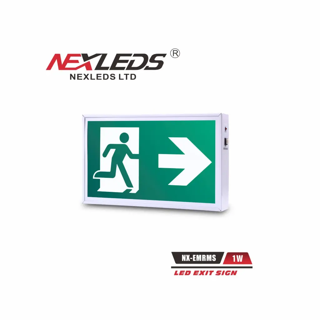 Steel Running Man Exit Sign