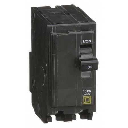 Square D QO235 Circuit Breaker, QO Series, 35A, 2 Pole, 120/240V AC