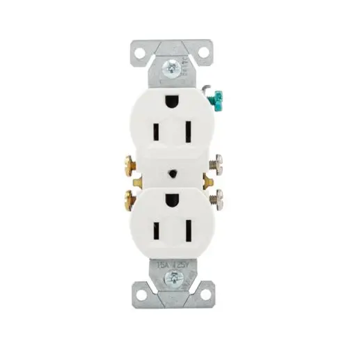 [270W] Eaton Wiring Devices 270W 15 Amp 125 VAC 2-Pole 3-Wire NEMA 5-15R White Duplex Receptacle