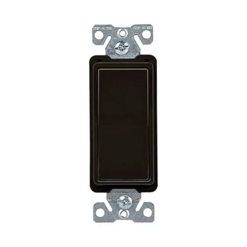Eaton 15 Amp 4-way rocker decorator switch, black