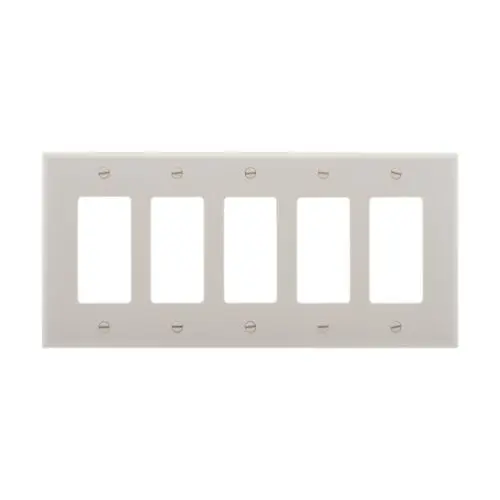 Eaton 5 Gang Wall Plate White | PJ265W