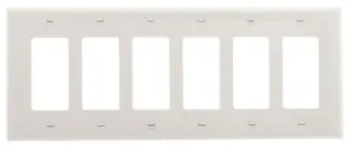 Eaton 6 Gang Wall Plate White | PJ266W