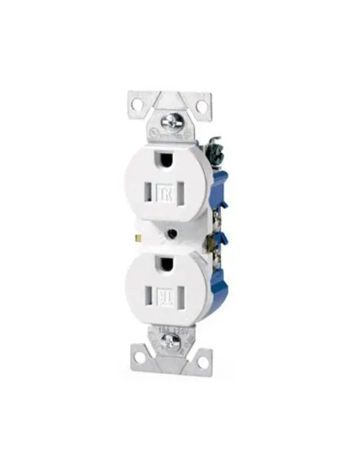 [TR270W] Eaton 15 -Amp 125-volt Tamper Resistant Residential Duplex Outlet , White