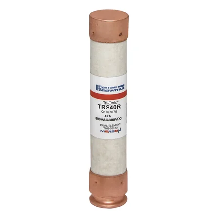Mersen TRS40R 40A 600VAC Class RK5 Time-Delay Fuse (Tri-Onic TRS-R)