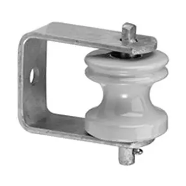 Hydel 217U - Flat Mount Clevis 200 Amp - Heavy Duty Dead End Cable Anchor - Wall Rack