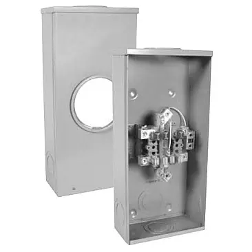 Hydel STC703RK Meter Base 200A, 600 Volts, 3 Phase 4 Wire, 7 Jaw, Insulated Neutral, Combination Overhead / Underground.