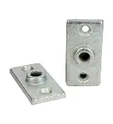 Nesco CF-3/8 Ceiling Flange, 3/8 in Dia, Steel, Plain