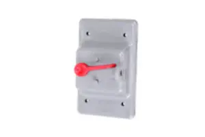 PVC 1-Gang toggle switch weatherproof cover (77612) 