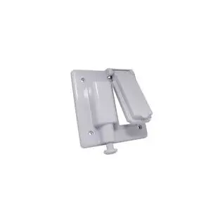 PVC 2-Gang weatherproof combo switch cover (77357)