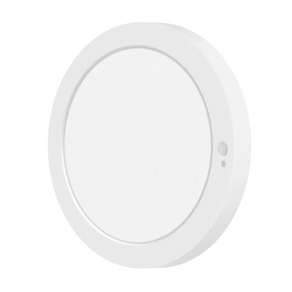 Votatec HM07-PR9-18W120-3CCT-MS-SA White 18W 9" PIR Sensor LED Slim Flush Mount 