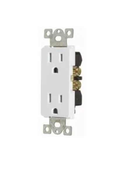 POINT DUPLEX OUTLET VISTA DECORA 15A WHITE