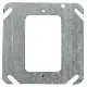 [52C0] 4" Square Flat Cover 1 Gang