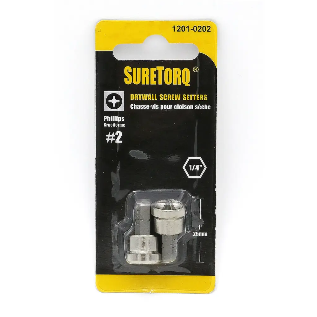 [1201-0202] Suretorq – 1201-0202 – 2pcs Drywall Screwsetter Card 