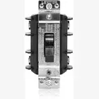 Leviton Three Phase AC Motor Starter 30 Amp, 600 Volt, Three-Pole, Suitable As Motor Disconnect, Toggle, Industrial Grade, Non-Grounding, MS303-0DS, Black