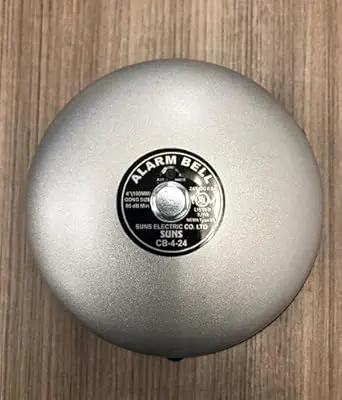 [437-4-24] Alarm Bell, 4" Gray Gong, 24 VDC