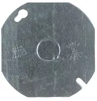 Octagonal Blank Cover 1-Unit, Flat 1 Outlet