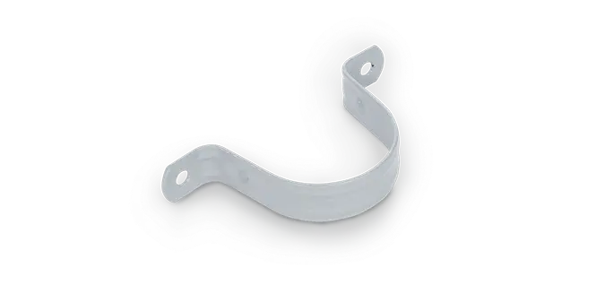 4" 2 Hole Steel Pipe Strap - PVC Coated