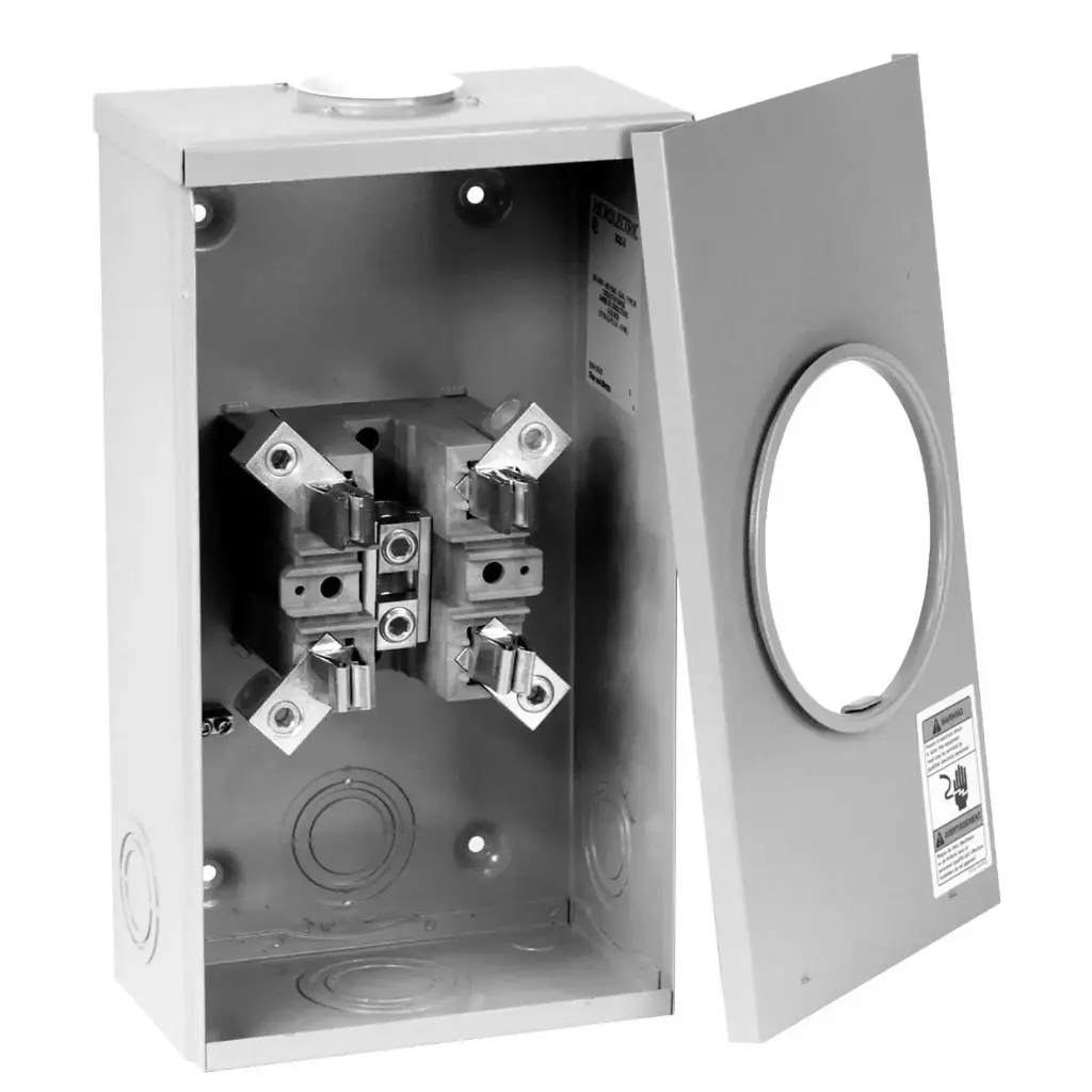 ABB BQ2-TV Microlectric® Single Position Meter Socket 200 A, 1 PH, 600 V