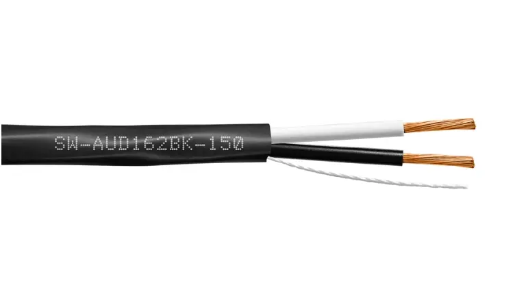 SynCable Audio 16-2c STR BC OFC c(UL) FT4 RoHS In-Wall Cable – 150m Box – Black JKT