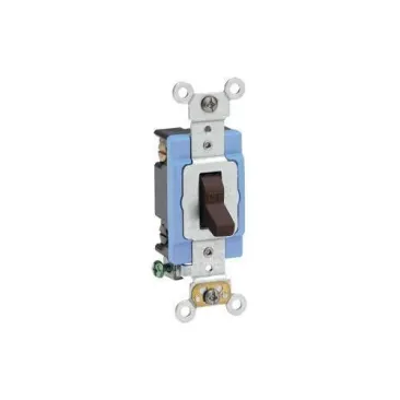 [1202-2] LEVITON 1202-2 15A 120/277V 2-Pole Industrial Toggle Switch Brown