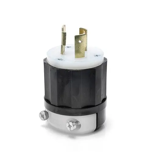 Leviton 2321 20 Amp, 250 Volt, NEMA L6-20P, 2P, 3W, Locking Plug
