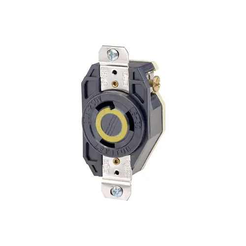 Leviton 30 Amp, 125 Volt, Flush Mount Locking Receptacle, Industrial Grade