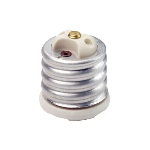 Leviton Glazed Porcelain Incandescent Lampholder Adapter, 8681