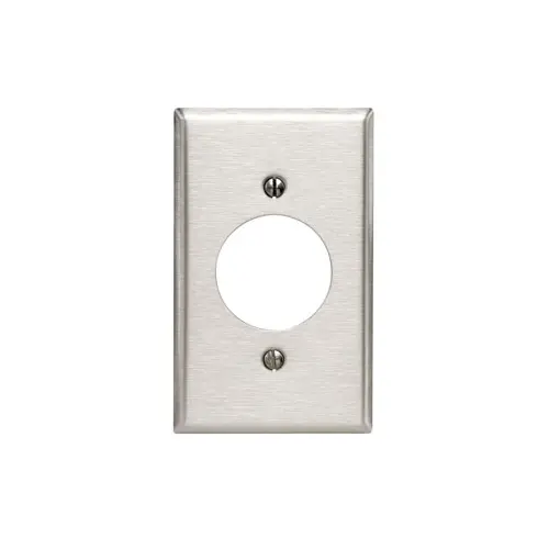 1-Gang Wallplate, Standard Size, Magnetic Stainless Steel