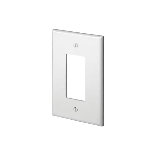 Leviton 1-Gang Decora/GFCI Device Wallplate, Oversized, Thermoset, White