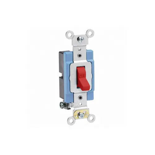 [1201-2R] Leviton 15 Amp Toggle Switch, Quiet Switch, Extra Heavy Duty Spec Grade