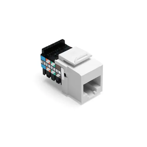 Leviton Voice Grade QUICKPORT™ Jack, 8P8C, White