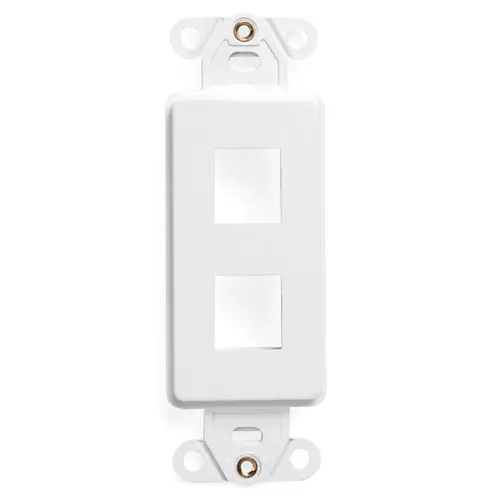 Leviton QUICKPORT™ Decora Insert, 2-Port, White 41642-W