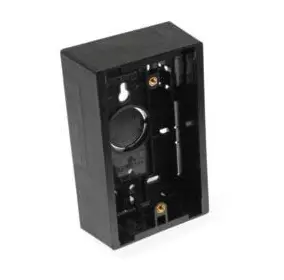 [42777-1EB] LEVITON 42777-1EB Back Box 1 Gangs Screwed, Rectangular Surface/Universal Black
