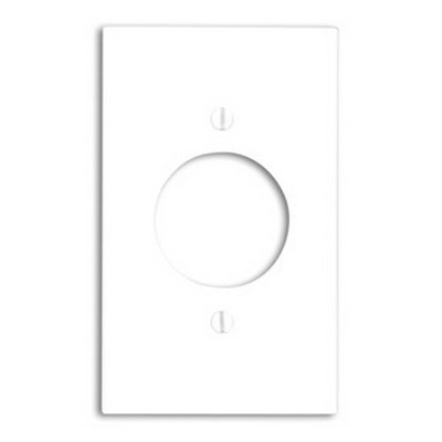 1-Gang White Single Outlet/Receptacle Nylon Standard Wall Plate (1-Pack) 80720-W
